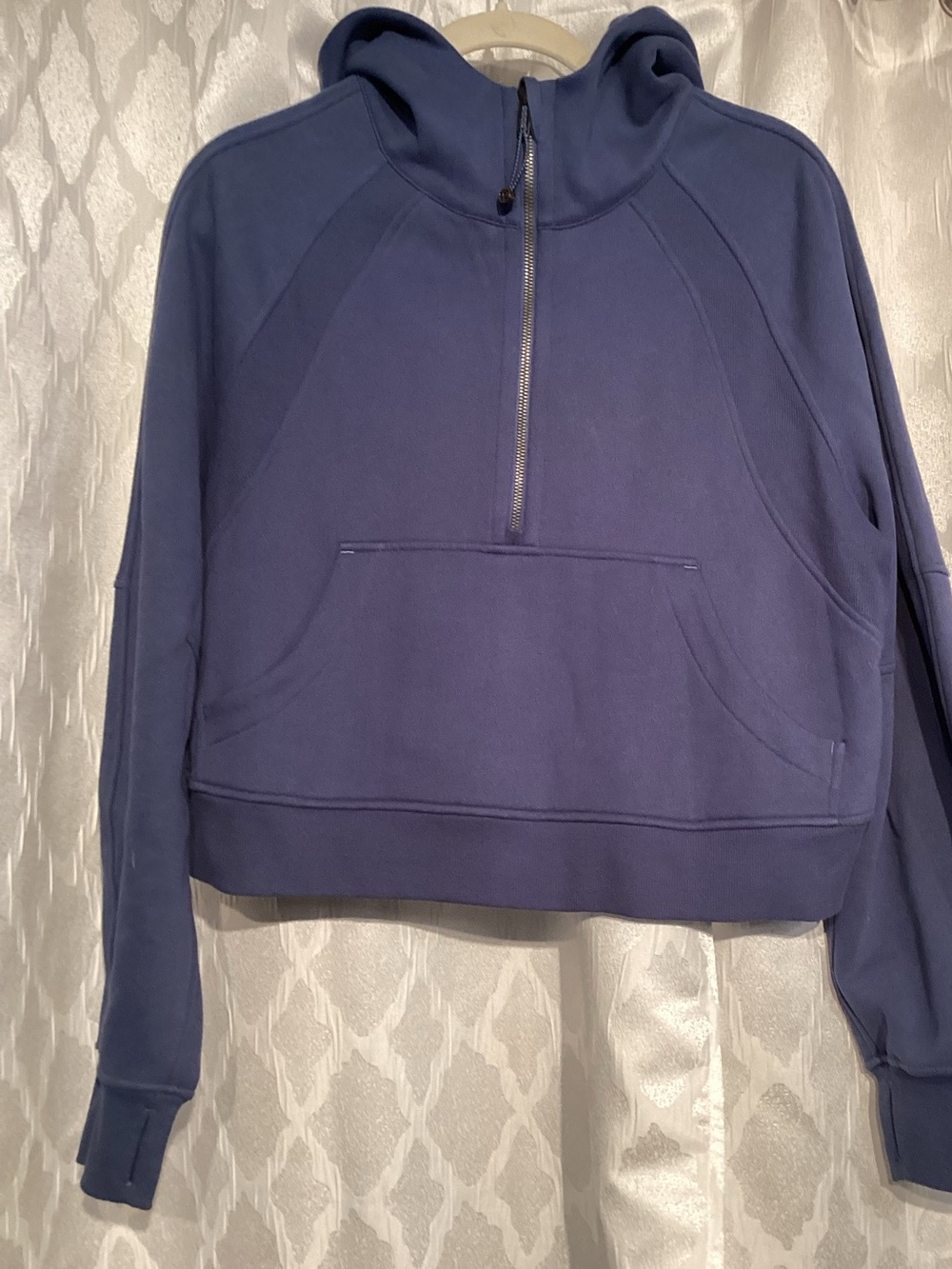 lululemon athletica Navy Half-Zip Hooded Pullover